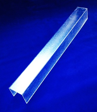 ฝาครอบโคมไฟ รูปตัวยู สีใส ลายผิวส้ม